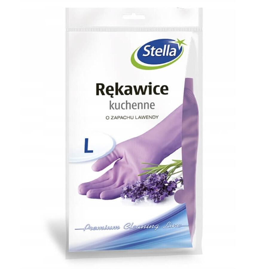 Stella Lavendel-geurende keukenhandschoenen, maat L, 1 paar