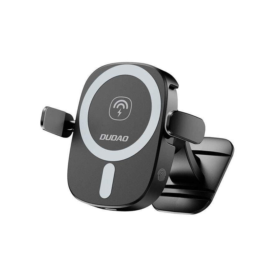 Dudao FW11 Autotelefonhalter mit 15W induktivem Ladegerät für Windschutzscheibe / Cockpit - schwarz