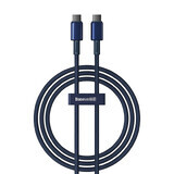 Baseus Tungsten Gold Câble USB-C / USB-C 100W 1m - bleu marine