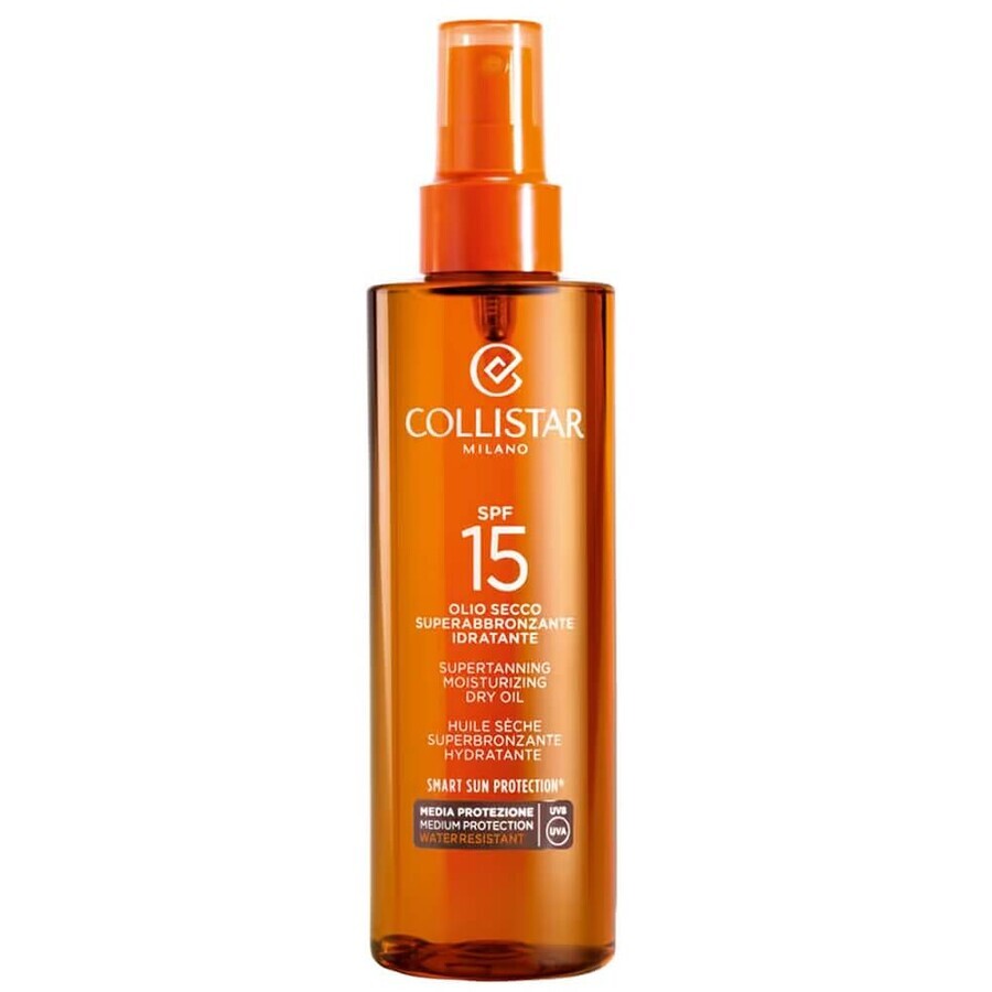 Buy Collistar Supertanning Dry Oil SPF15 Super tanning dry body oil, 200 ml Collistar Supertanning Dry Oil SPF15 Super tanning dry body oil, 200 ml