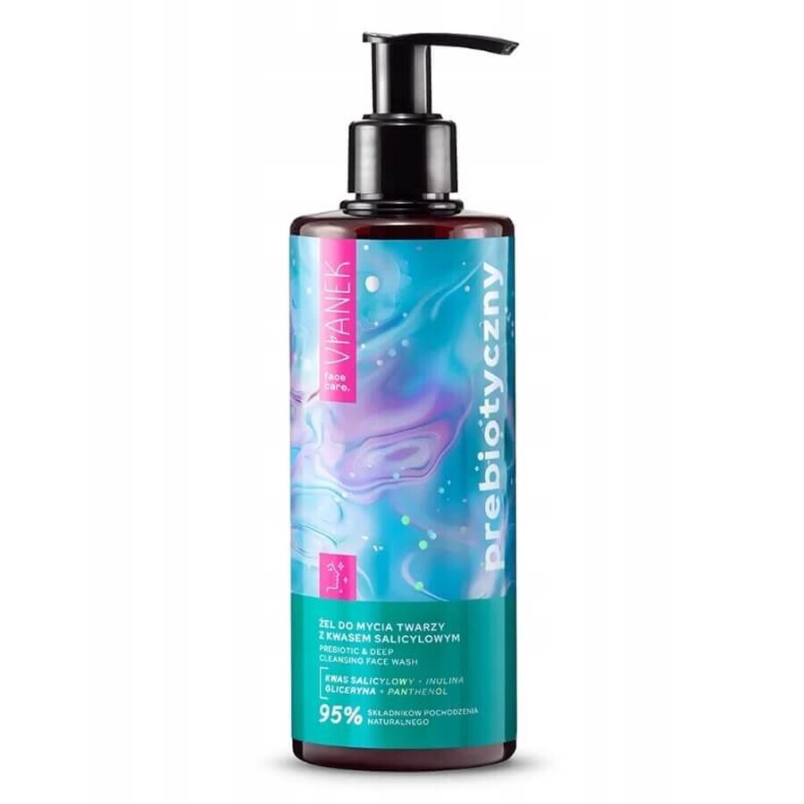 Buy Vianek Prebiotic face wash gel with salicylic acid, 300 ml Vianek Prebiotic face wash gel with salicylic acid, 300 ml