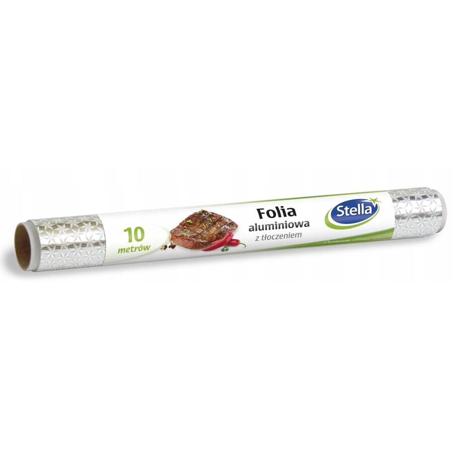 Papel de aluminio Stella con relieve 10m, 1 pieza