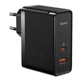 Baseus GaN5 Pro chargeur universel rapide GaN USB Type C / USB 100W PD3.0, QC4.0+, AFC noir (CCGP090201)