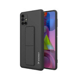 Wozinsky Kickstand Case silicone case with stand case Samsung Galaxy M51 black