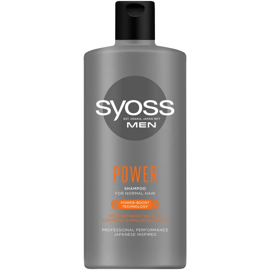 Syoss Men Power Shampoo for normal hair, 440 ml