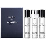 Chanel Bleu de Chanel Pour Homme Apă de toaletă + rezerve 3x20 ml