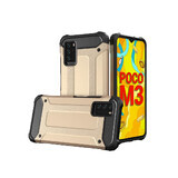 Hybrid Armor armored hybrid case cover Xiaomi Redmi Note 10 5G / Poco M3 Pro gold