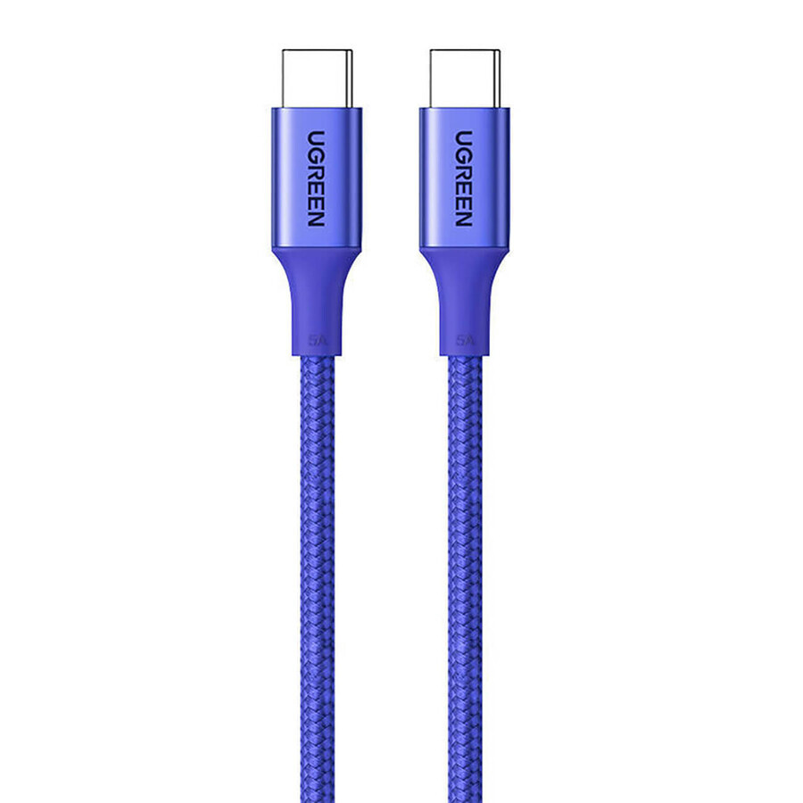Câble Ugreen US316 15309 USB-C / USB-C PD 100W 1m - bleu