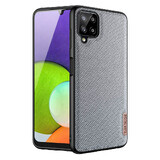 Dux Ducis Fino custodia rivestita in nylon per Samsung Galaxy A22 4G grigio