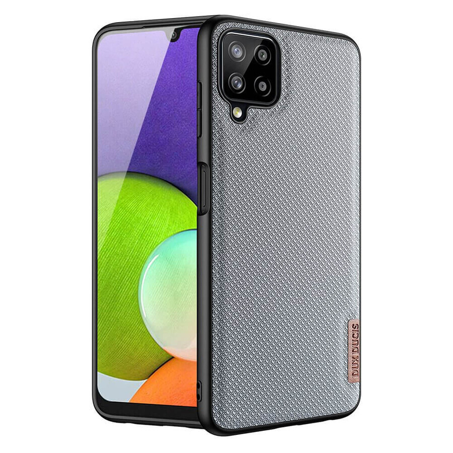 Dux Ducis Fino caz acoperit cu nailon Samsung Galaxy A22 4G gri