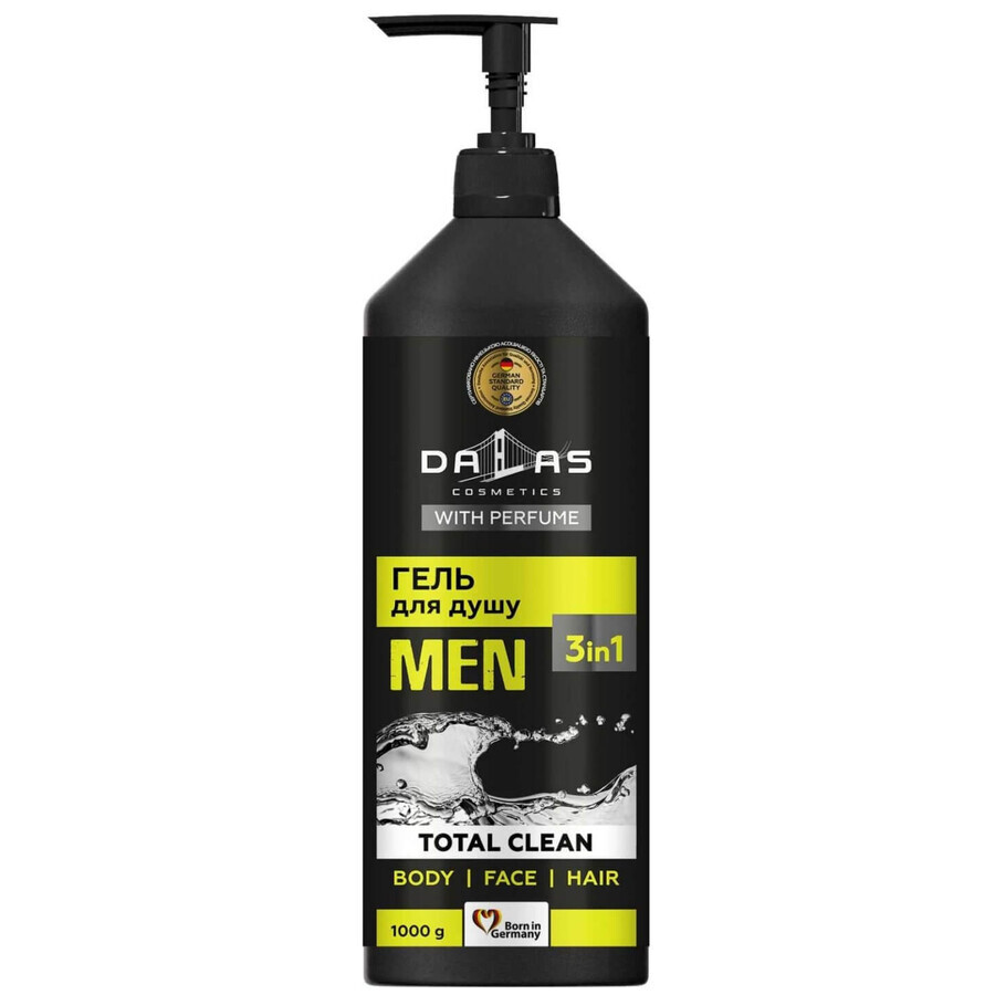 Boutique Dalas Men gel douche 3in1 Total Clean, 1000g Dalas Men gel douche 3in1 Total Clean, 1000g