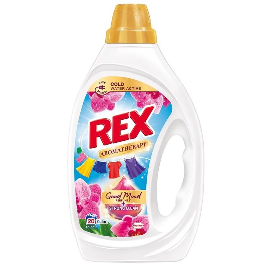 Rex Aromatherapy Orchid Color Washing Gel per tessuti colorati, 900 ml