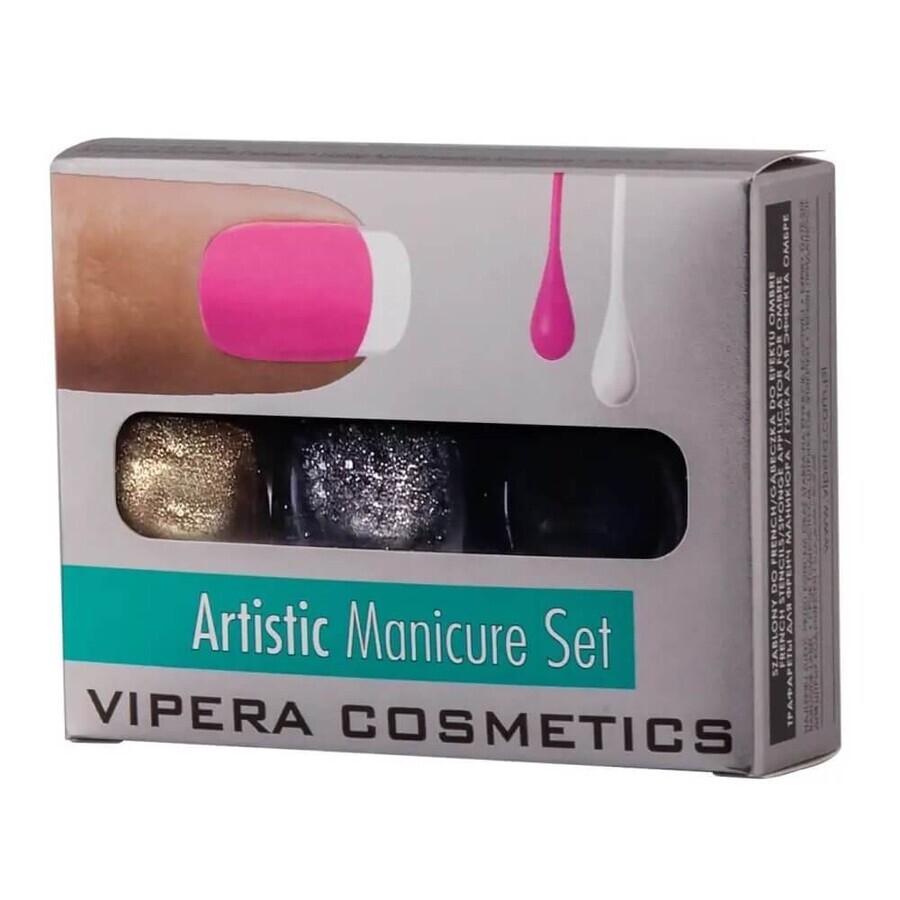 Vipera Set de manicura artística Esmalte de uñas 05 Miracle, 3 x 5,5 ml