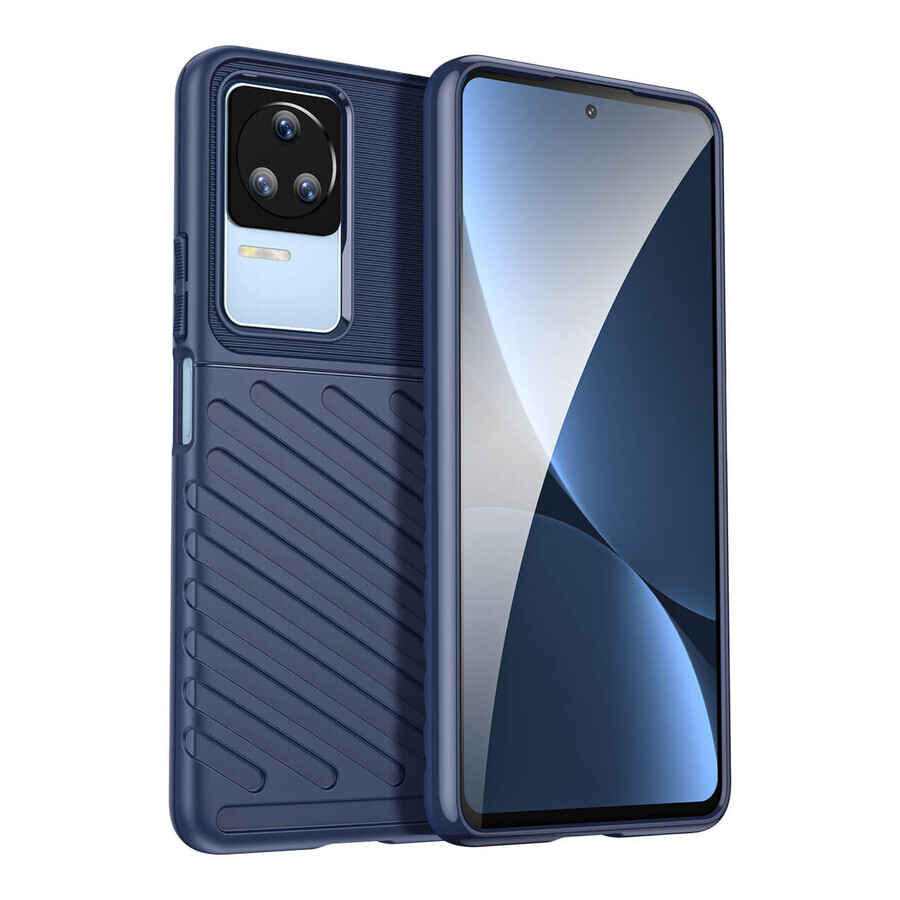 Thunder Case Xiaomi Poco F4 5G funda blindada de silicona azul