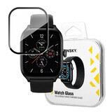 Wozinsky Verre trempé Full Glue pour Xiaomi Amazfit GTS 4 9H verre trempé plein écran avec bord noir