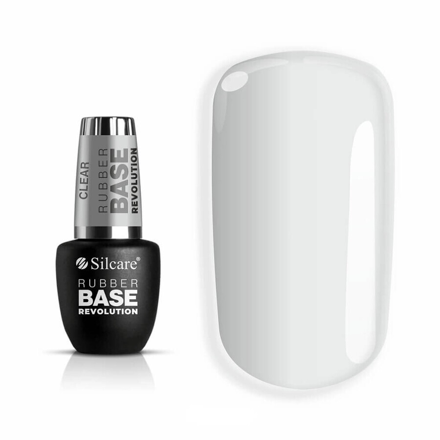 Silcare Rubber Base Revolution Rubber Base Clear, 9 ml