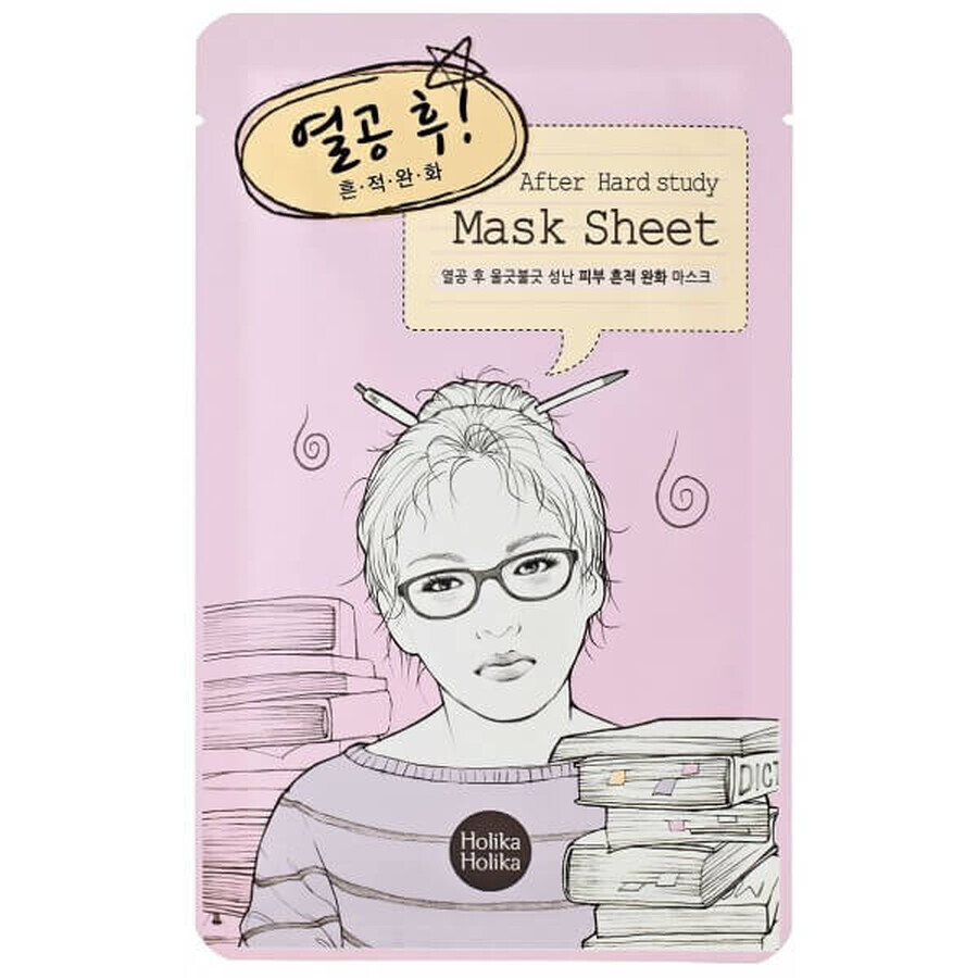 Cumpără Holika Holika After Hard Study Mască de curățare și calmare în foaie, 18 ml Holika Holika After Hard Study Mască de curățare și calmare în foaie, 18 ml