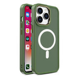 Coque magnétique avec MagSafe Color Matte Case pour iPhone 14 Plus - vert