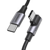 Câble Ugreen US334 70645 USB-C (coudé) / USB-C (droit) 100W PD 2m - noir