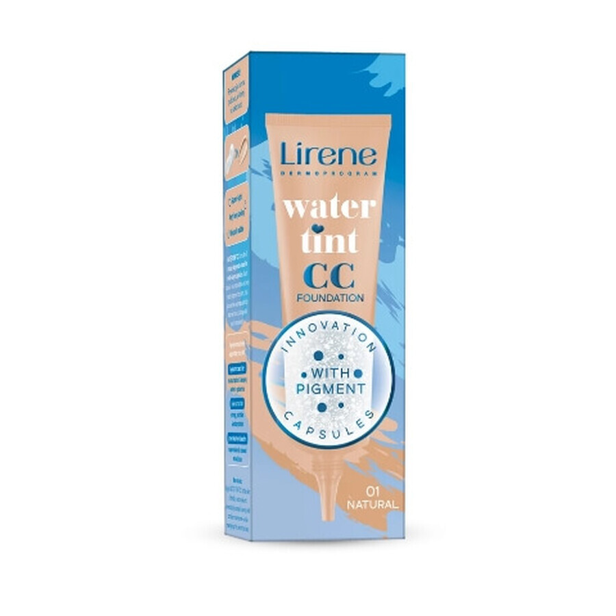 Lirene Water Tint CC Foundation 01 Natural, 25 ml