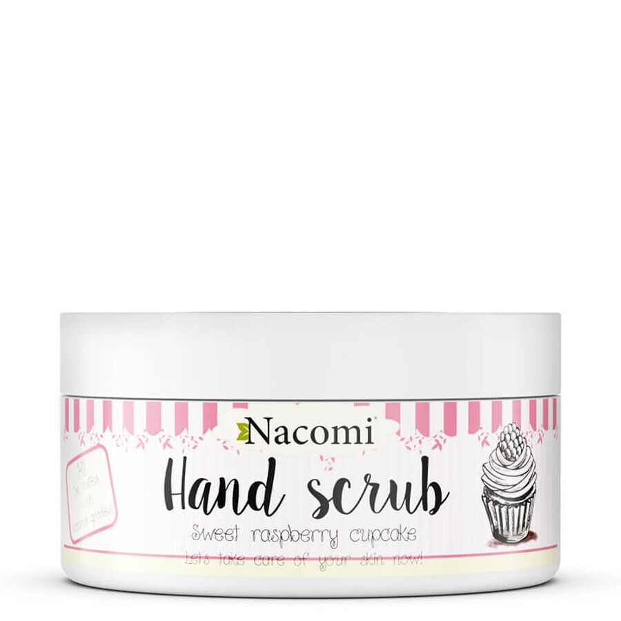 Gommage pour les mains Nacomi Sweet Raspberry Cupcake, 125g