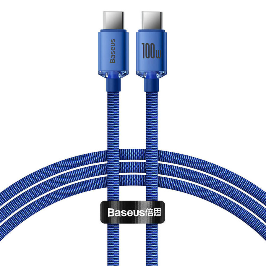 Baseus cable CAJY000603 USB-C - USB-C PD 100W 5A 480Mbps 1.2m - blue