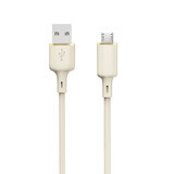 Dudao L7SM USB-A - cablu micro USB 5A 1m - bej