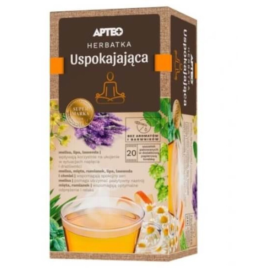 Apteo Beruhigungstee mit Orange, 20 Portionsbeutel