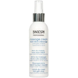 BingoSpa Massagecreme für Gesicht und Hals mit Kollagen und Elastin, 150 g