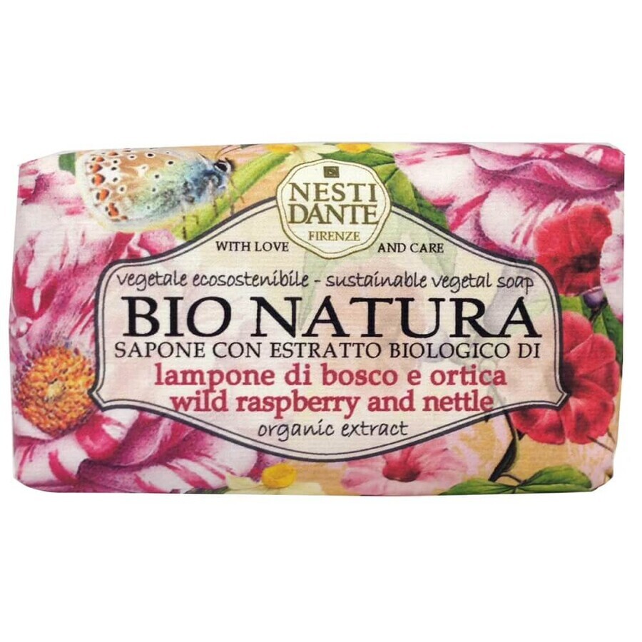 Boutique Savon de toilette Nesti Dante Bio Natura Framboise sauvage et ortie, 250 g Savon de toilette Nesti Dante Bio Natura Framboise sauvage et ortie, 250 g