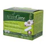 Tampoane fără aplicator din bumbac organic Masmi Super, 18 bucăți