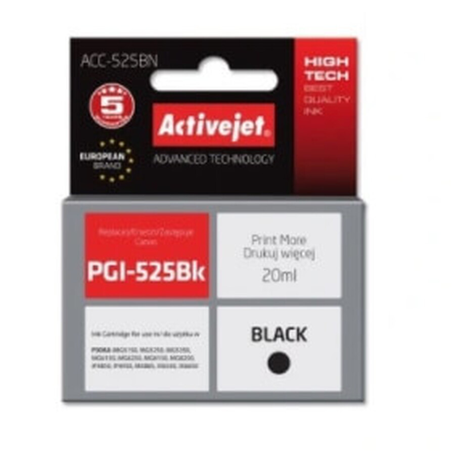 ActiveJet, inchiostro per Canon ACC-525BN (sostituto di PGI-525Bk) nero (nero)