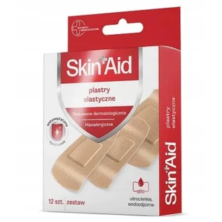 Skin Aid Elastic Patches, 12 pieces