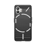 Carcasă din silicon Carcasă din carbon pentru Nothing Phone 2 - negru