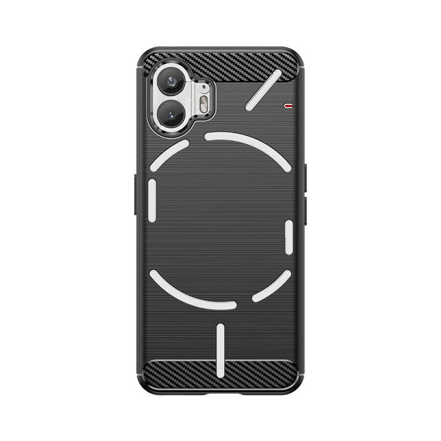 Silicone Carbon Case for Nothing Phone 2 - black