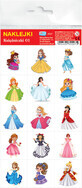 Princesas 01 Pegatinas 4 piezas