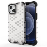 Husă blindată Honeycomb cu ramă din gel iPhone 13 mini transparent