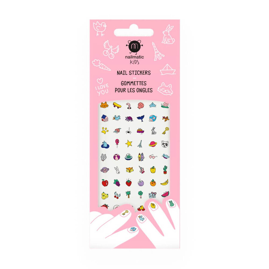 Nailmatic Nail Stickers for Kids Happy Nails