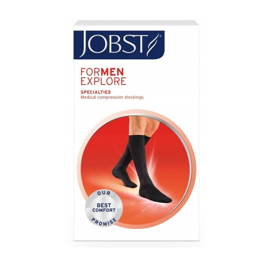 Jobst ForMen Explore Knee socks CCL1 closed toe navy 1