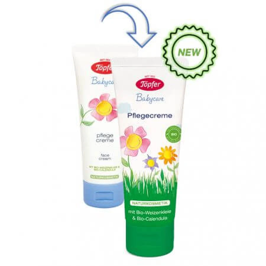 Crema facial ecológica para niños, 75 ml, Topfer