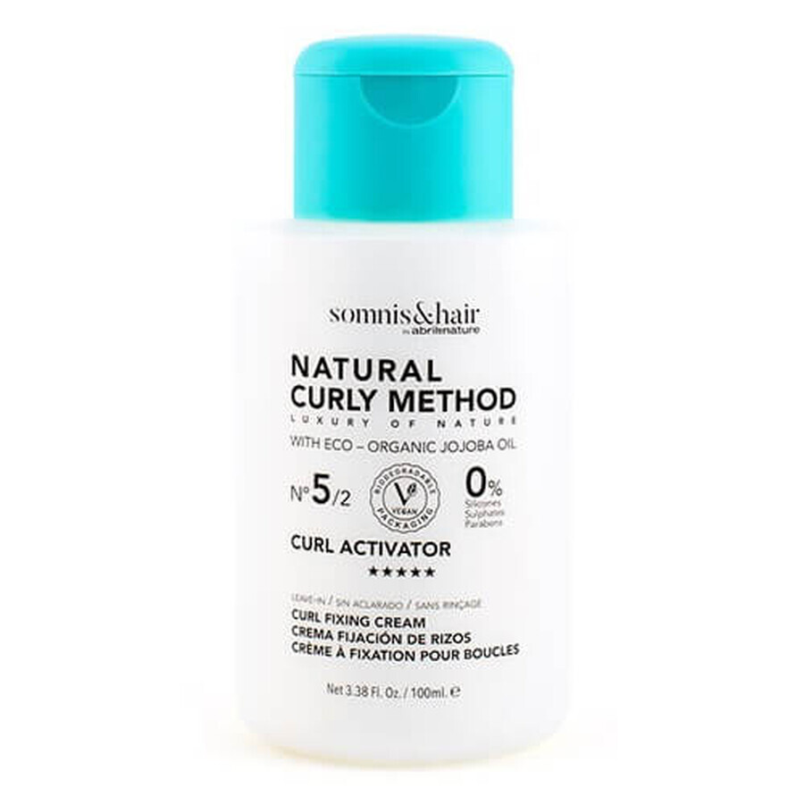 Somnis amp;Hair Natural Curly Method Cream pentru păr creț, 100 ml