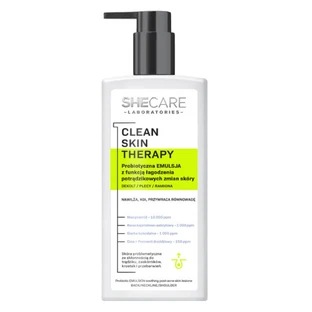 Shecare Clean Skin Therapy Emulsie de corp probiotică cu funcție de ameliorare a acneei, 225 ml