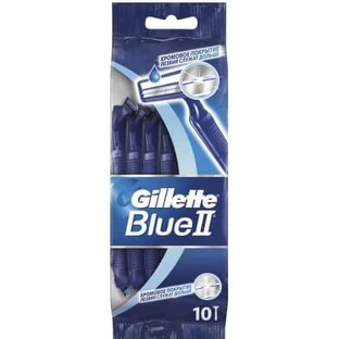 Gillette Blue II Chromium Einwegrasierer, 10 Stück