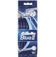 Gillette Blue II Chromium Maquinillas de afeitar desechables, 10 unidades