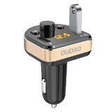 Dudao Transmițător FM Bluetooth încărcător auto MP3 3.1 A 2x USB negru (R2Pro negru)