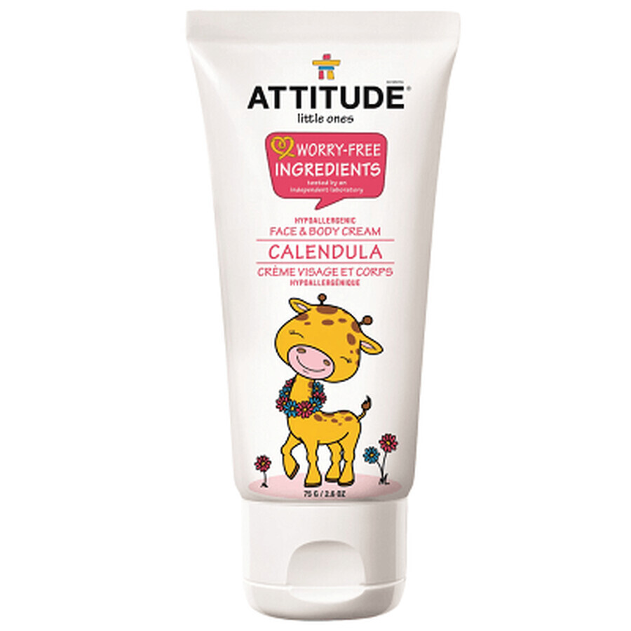 Face and body cream with Marigold, 75g, Attitude