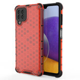 Honeycomb case armored cover with gel frame Samsung Galaxy A22 4G red