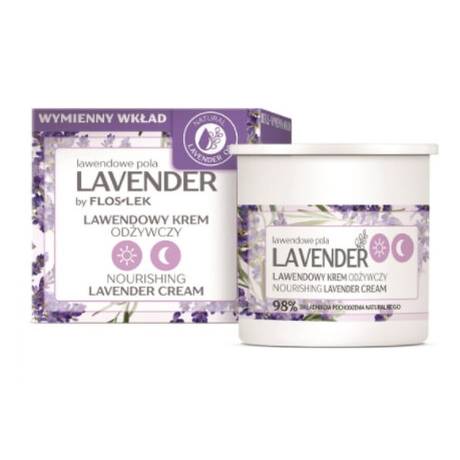 Flos Lek, Lavender Lavender nourishing day and night cream, refill, 50 ml