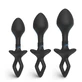 S-Hande FlexiCore Set anaalpluggen Zwart, 3 stuks