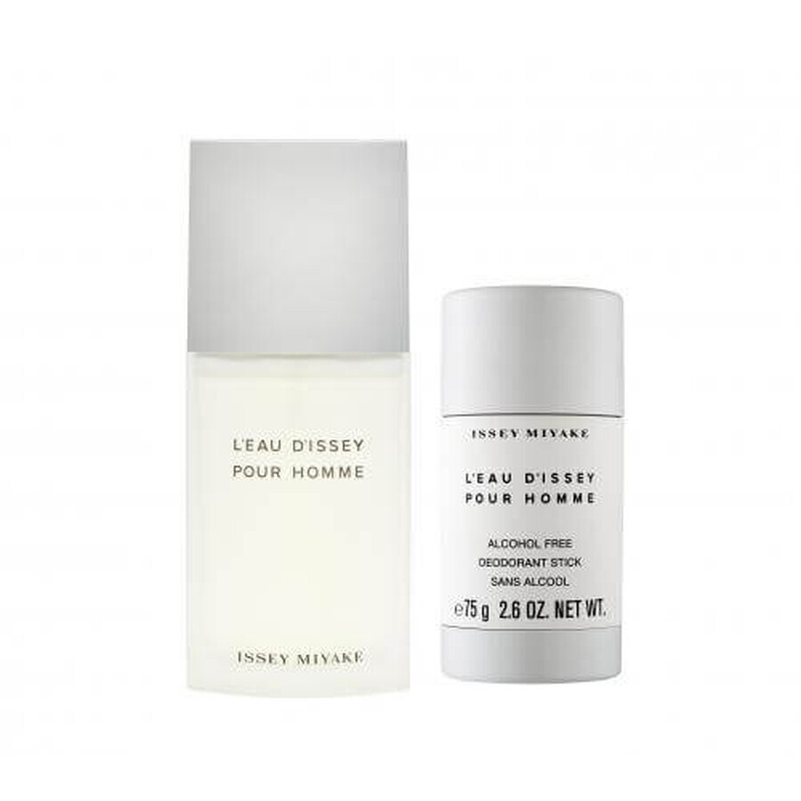 Issey Miyake L Eau d Issey Pour Homme Eau de Toilette, 75 ml + Stick Deodorant, 75 g